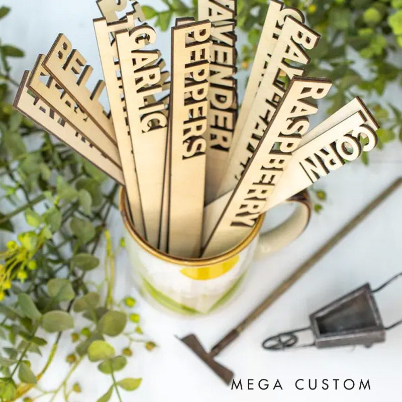 Personalized Vegetable Herb Plant Stakes Garden Markers Gardening Lovers Gift