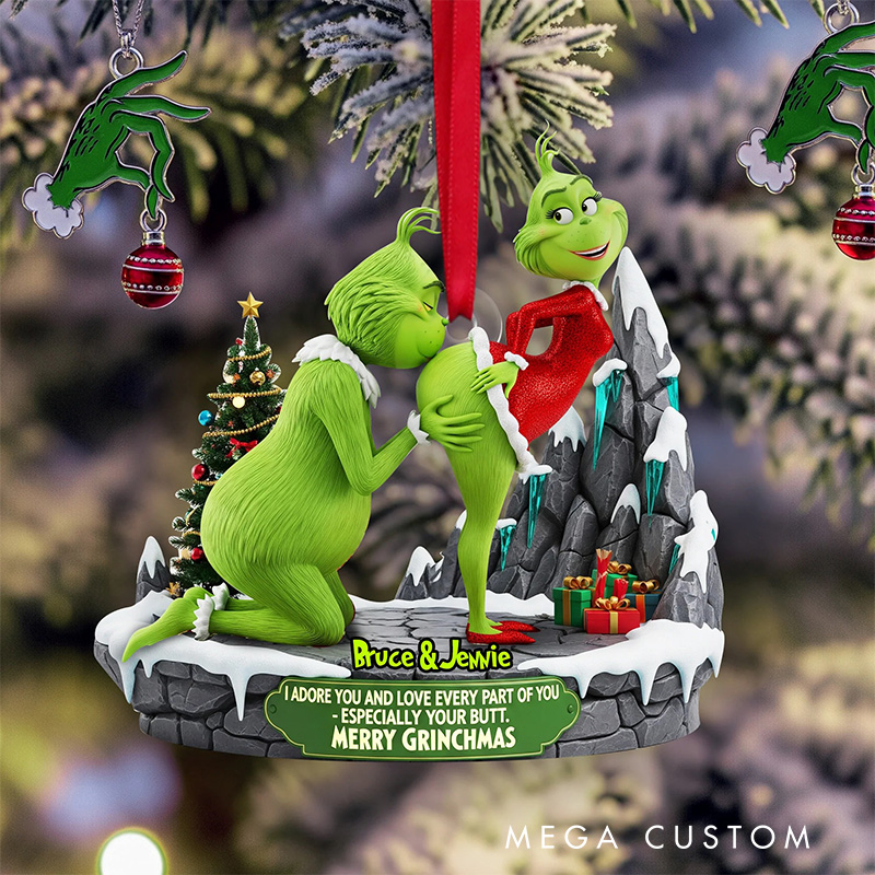 Personalized I Adore You Acrylic Ornament for Couple Movie Christmas Gift Film Xmas Gift Christmas Decor