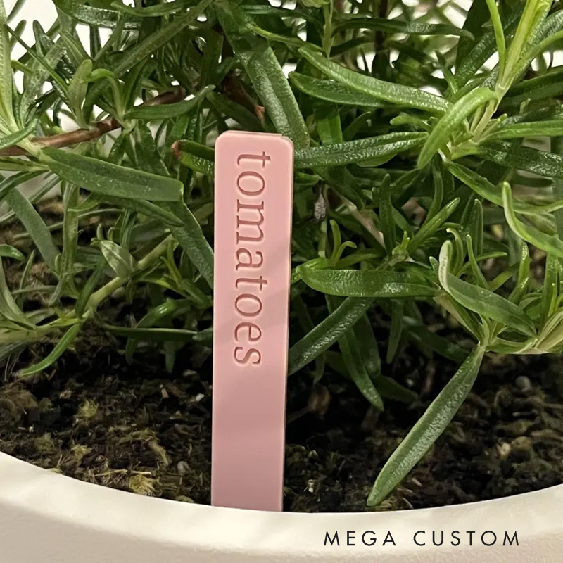 Personalized Plant Tag Garden Markers Acrylic Clear Plant Stakes Gardening Lovers Gift