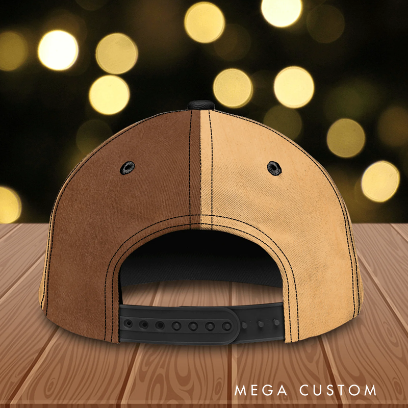 Personalized Name 3D Print Baseball Cap With Adjustable Snap for Music Lover Perfect Music Lovers Guitar Lovers Custom Gift Hat