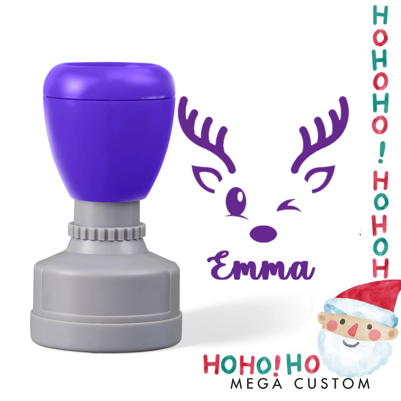 Personalized Christmas Elk Stamp Christmas Gift for Kids Christmas Toddler Gifts