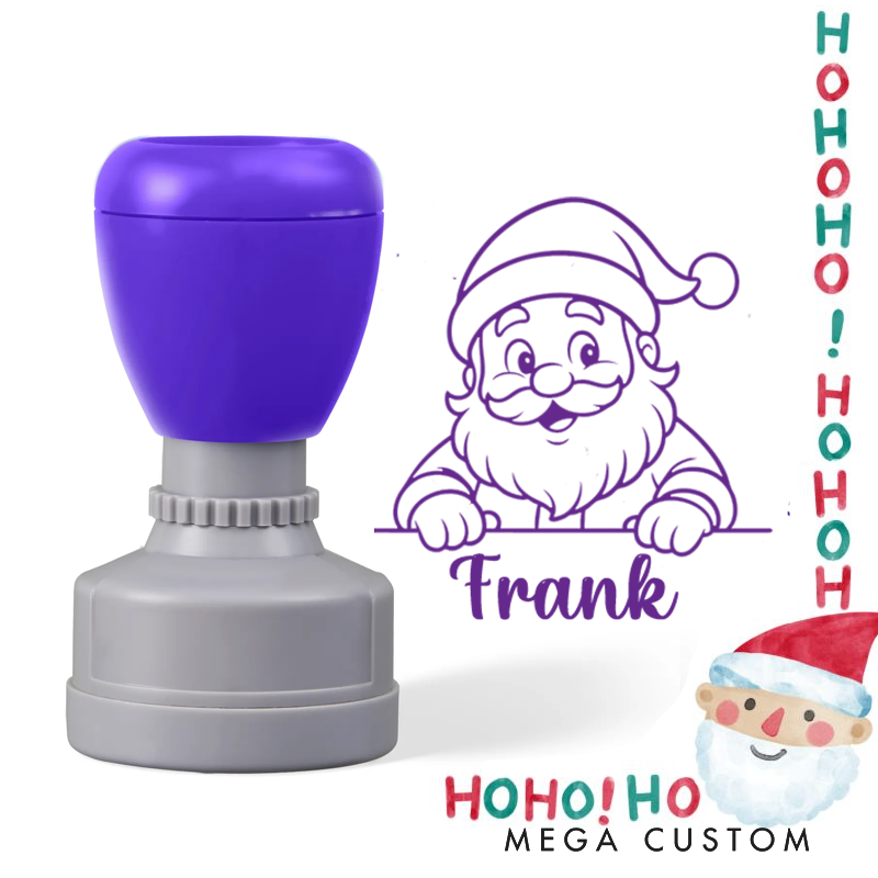 Personalized Merry Christmas Santa Claus Stamp Christmas Gift for Kids Christmas Toddler Gifts