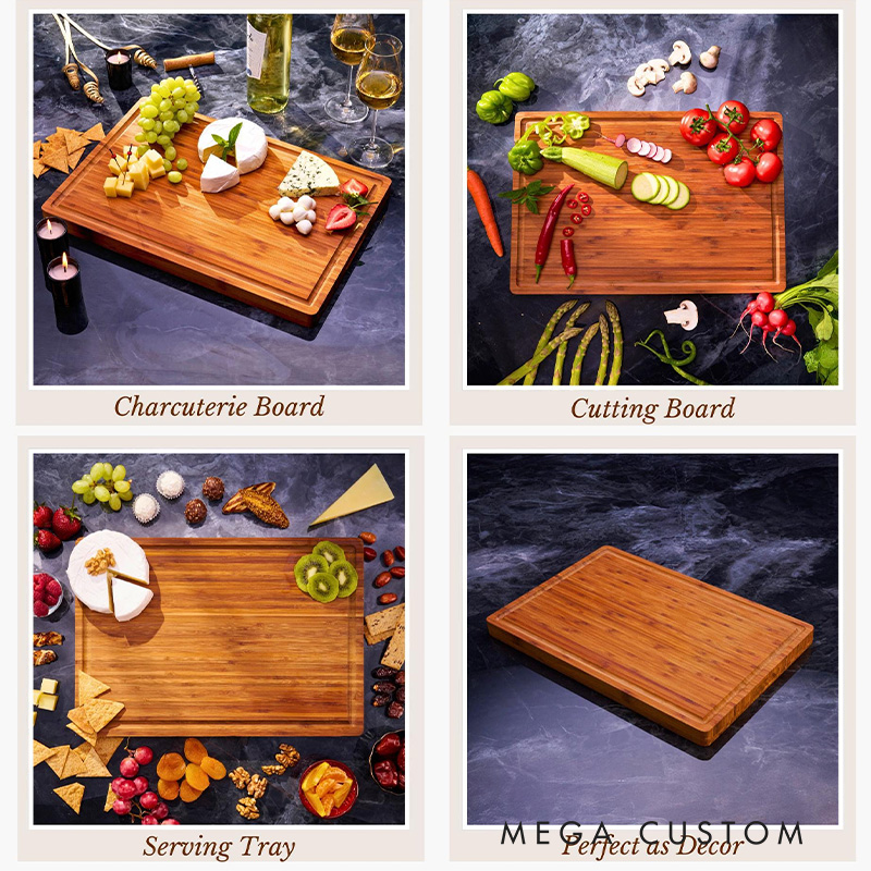 Personalized Engraved Wreath Cross Bible Verse Cutting Board with Family Name and Juice Groove Housewarming Birthday Gift for Christians