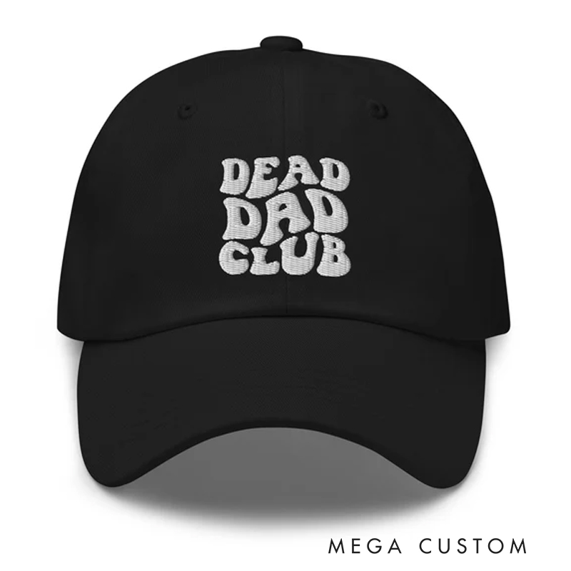 Personalized Dead Dad Club Hat Sympathy Gift for Loss of Dad