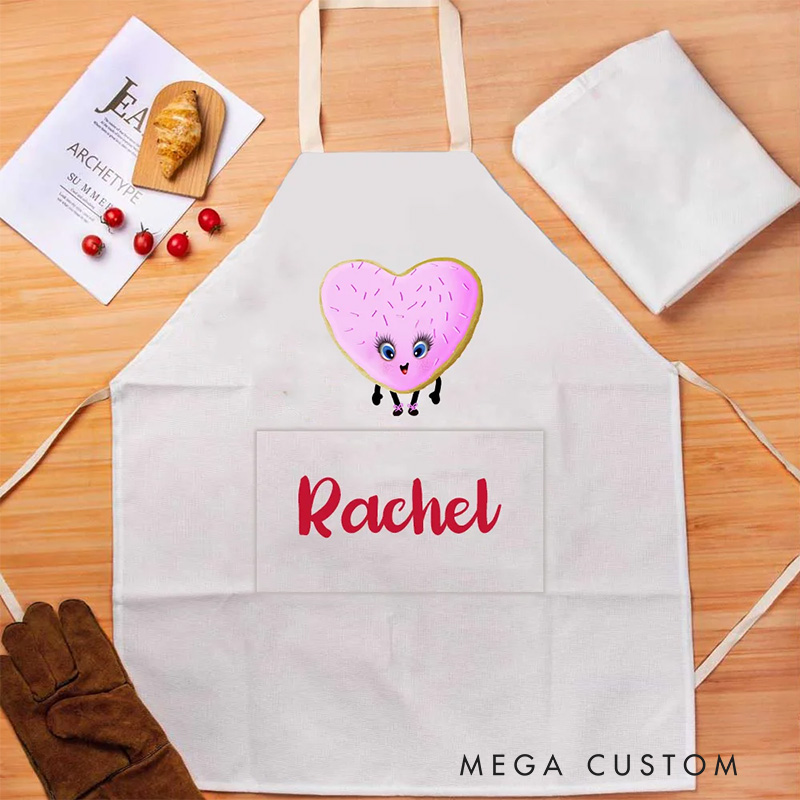 Personalized Cookie Crew Apron with Name Gift for Family Baker Baking Lover Christmas Gift