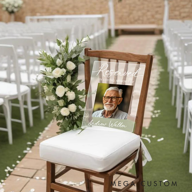 Personalized Reserved Memorial Sign Memorial Plaque In Loving Memory Wedding Decor Sympathy Gift Memorial Acrylic Wedding Sign