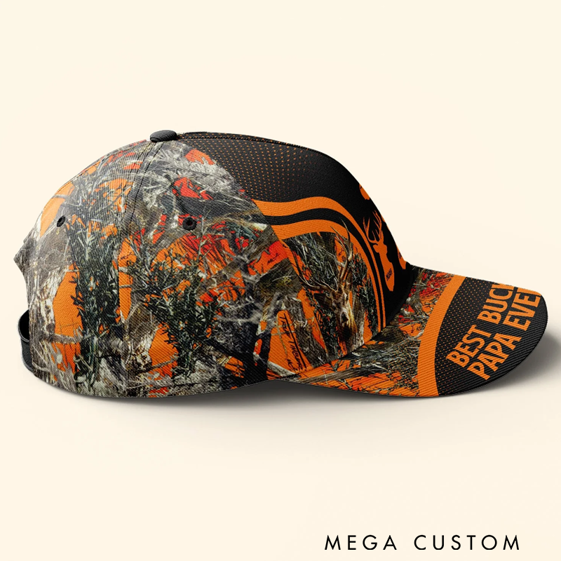 Personalized 3D Hunting Classic Cap Custom Dad Grandpa Father Hunting Cap Gift Hunting Enthusiasts