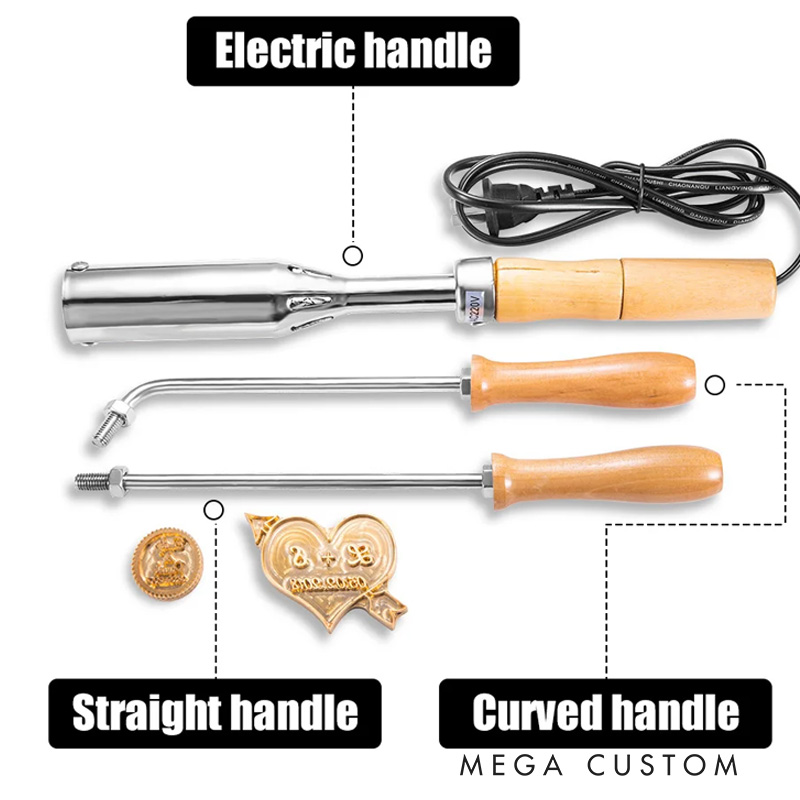 Personalized Electric Wood Branding Iron Stamp with Text Birthday Christmas Gift for Woodworker Baker Baking Lover Gift