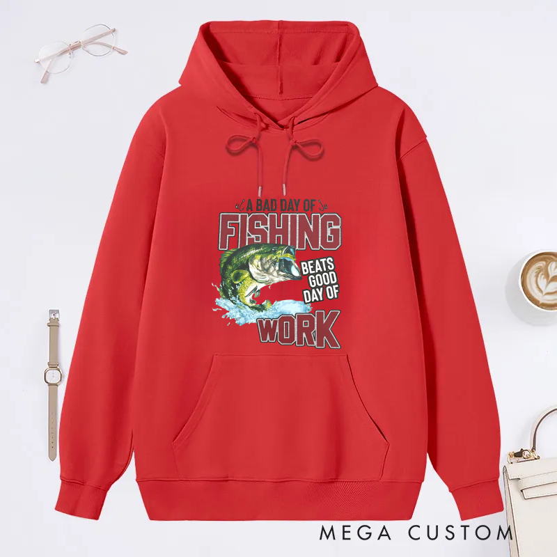 Personalized Christmas Classic Hoodie Fishing Hoodie for Men and Women Fishing Gift Comfortable Outdoor Apparel for Fishing Lovers