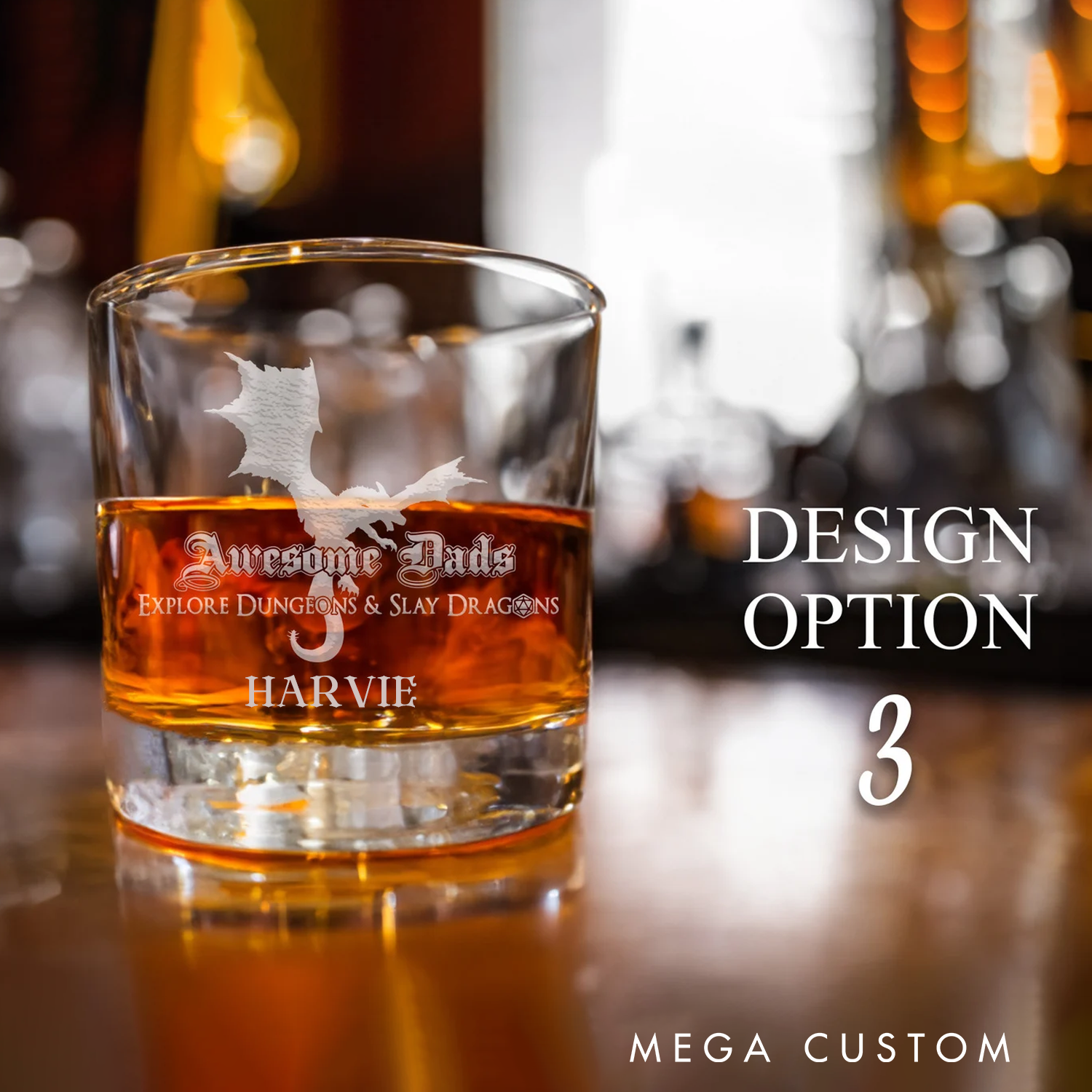 Personalized Gamers Whiskey Glasses Custom Game Lover Whiskey Glass for Role-Playing Game Enthusiasts Gifts