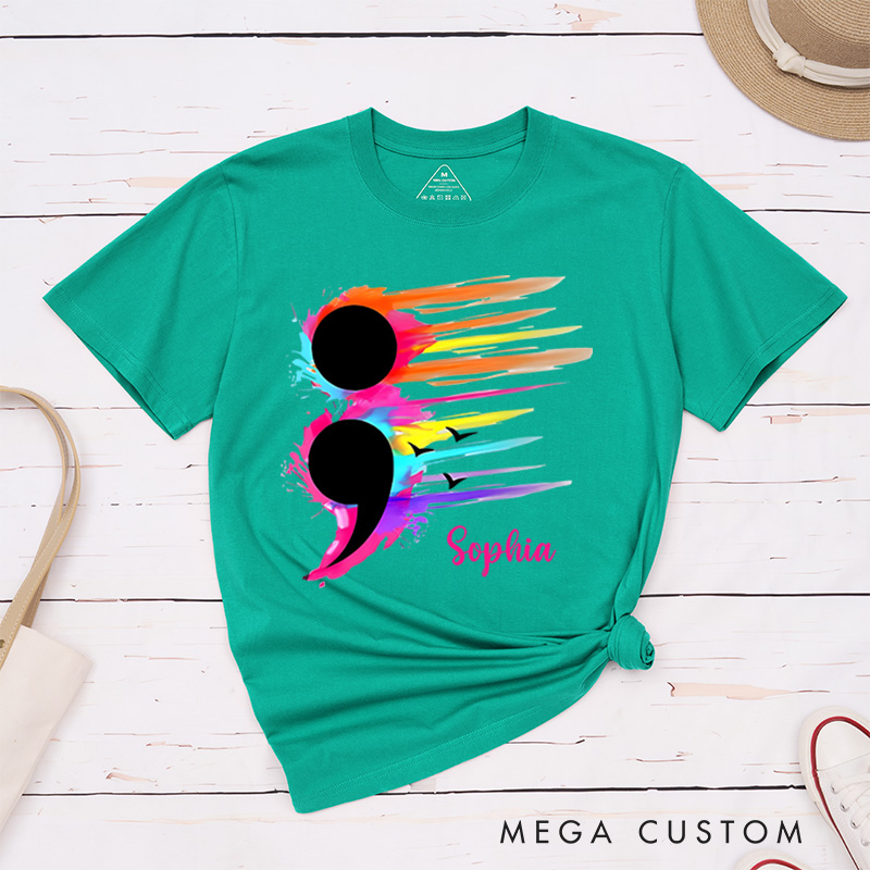 Personalized Suicide Prevention Awareness T-shirt Mental Health Gift