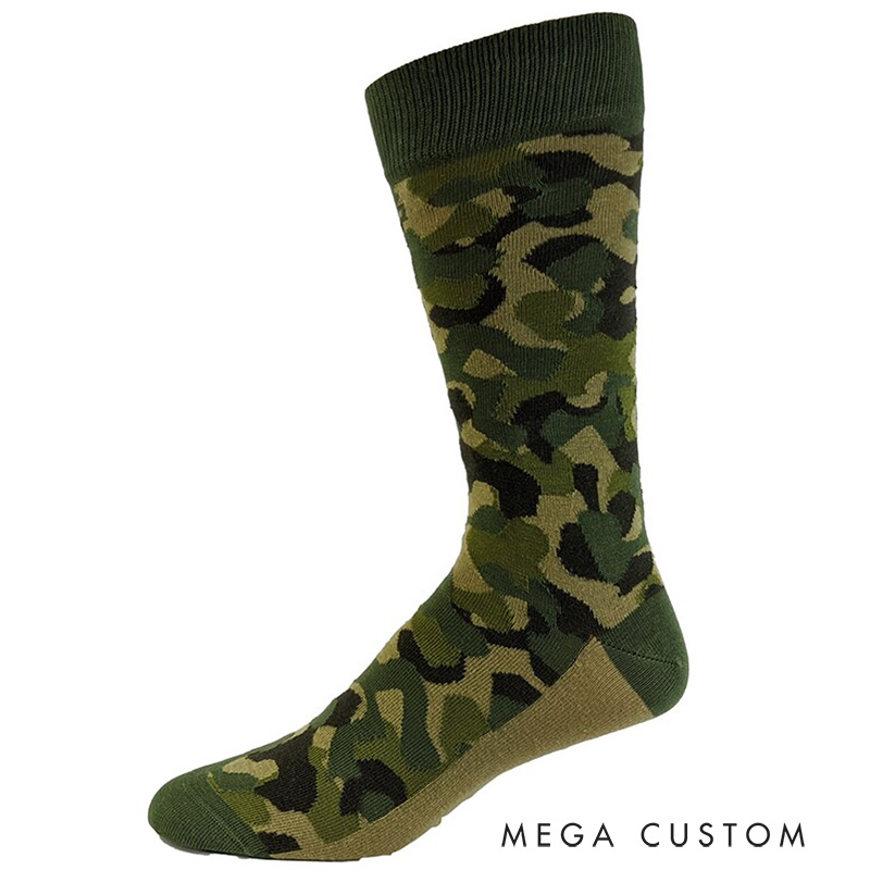 Personalized Camo Socks Funny Mens Socks Hunting Socks Hunter Gifts for Husband Boyfriend