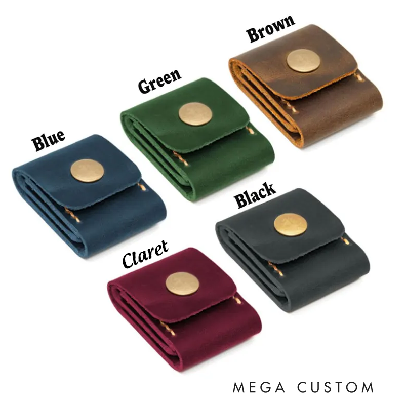 Personalized Leather Guitar Pick Holder Custom SD Card Case Guitar Plectrum Holder with 3 Slots for Guitar Picks Gift for Guitarist