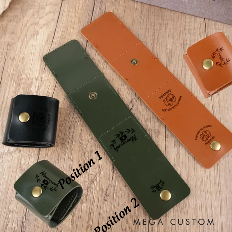 Personalized Leather Card Holder Custom Sd Card Holder Gift For Photography Enthusiasts Sd Leather Card Holder