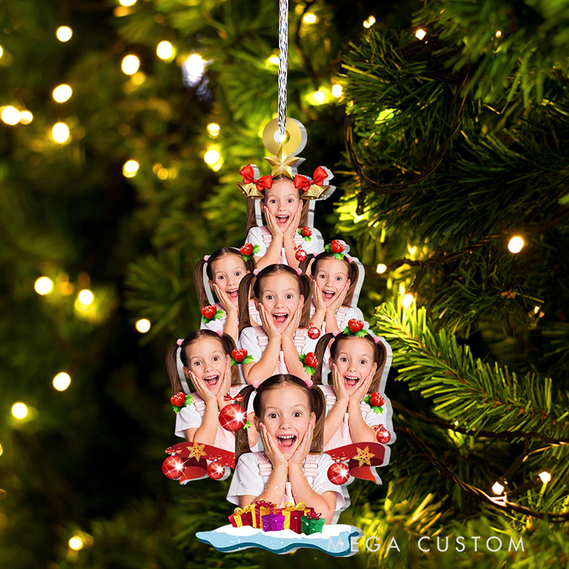  Personalized Christmas Tree Photo Ornament