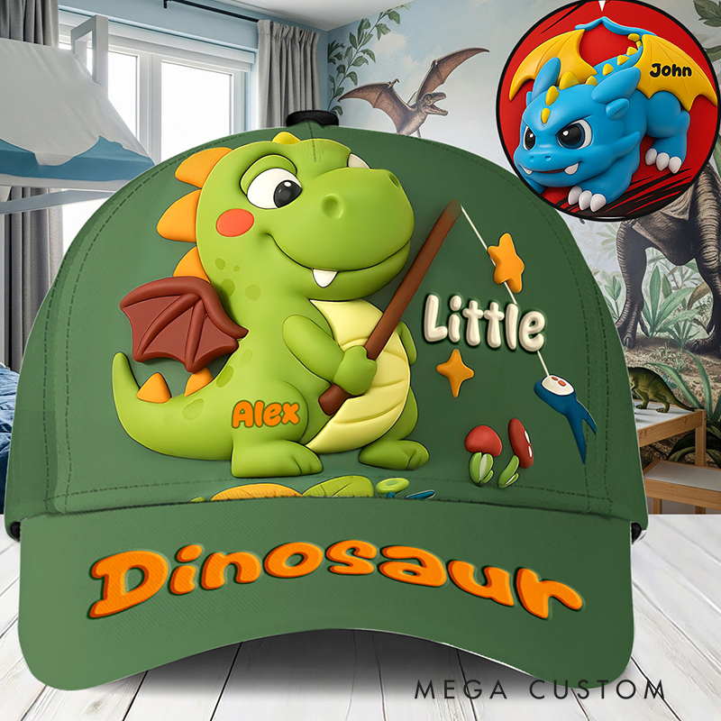 Personalized Cute Dinosaur Kid Classic Cap Children's Gift Birthday Gift Party Gift