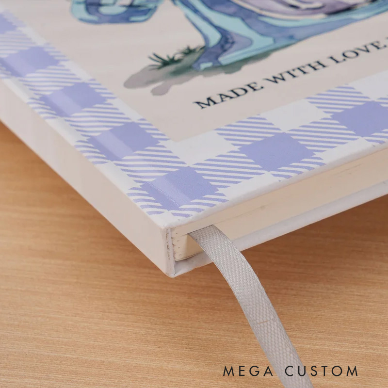 Personalized Watercolor Mixer Checkered Baking Recipe Notebook with Text and Name Kitchen Bakery Gift for Moms Grandmas Bakers