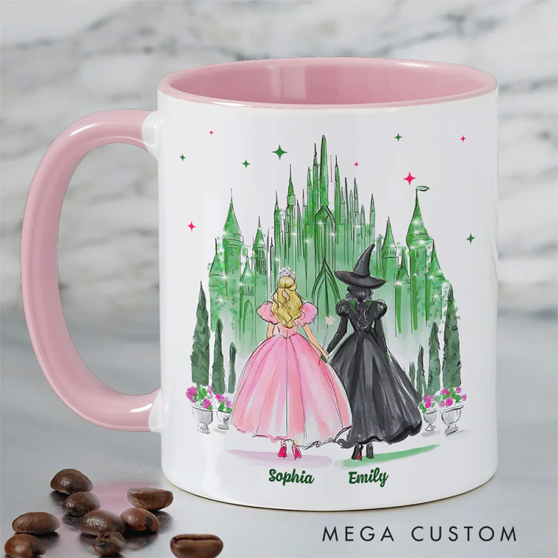 Personalized Witch Besties Mug TV Show Mug Movie Lover Gift for Best Friend Besties Sisters