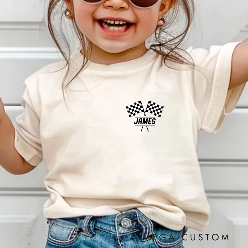 Personalized Pit Crew Shirt Matching Family Racing Birthday Shirt Motocross Shirt Pit Crew Checkered Flag Shirt Race Team Shirt