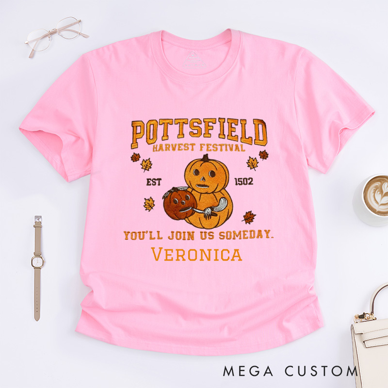 Personalized Pottsfield Harvest Festival Classic T-Shirts Pumpkin Carver Shirt You'll Join Us Someday Shirt Gardening Shirt Halloween Shirt