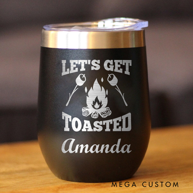 Personalized Campfire Tumbler Outdoor Coffee Tumbler Camping Wine Tumbler Campfire & Hiking Gift