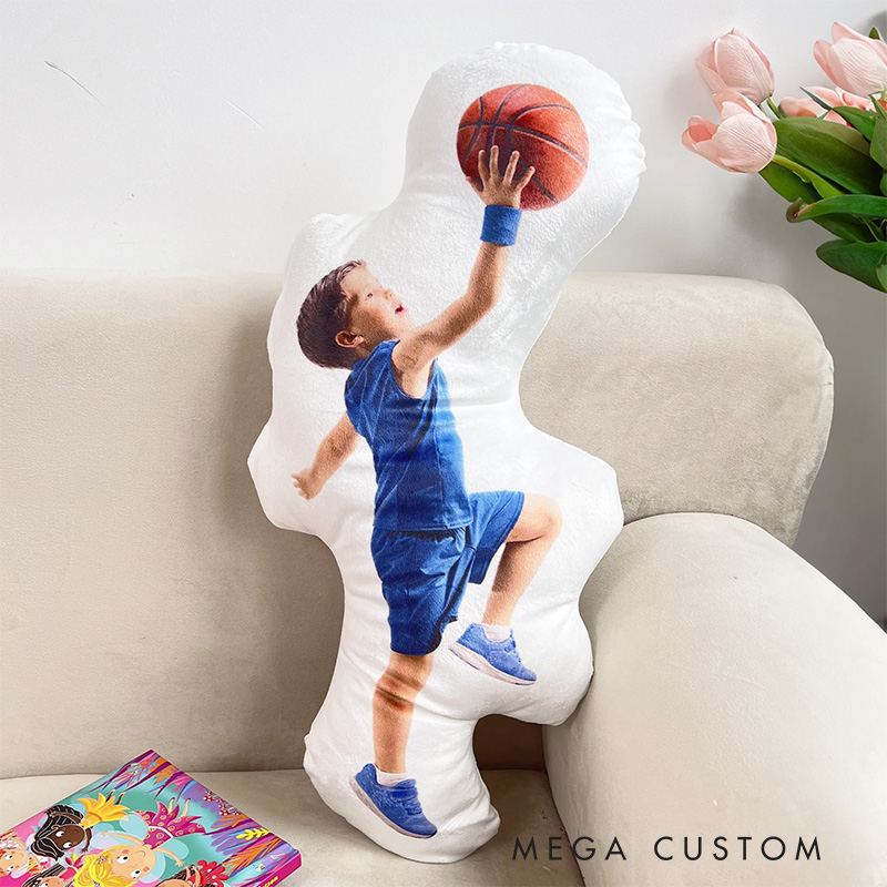 Personalized Ballerina Girl Ballet Dancing Daughters Shaped Pillow Dancing Photo Pillow Dance Lover Gift for Kids Friend Granddaughter