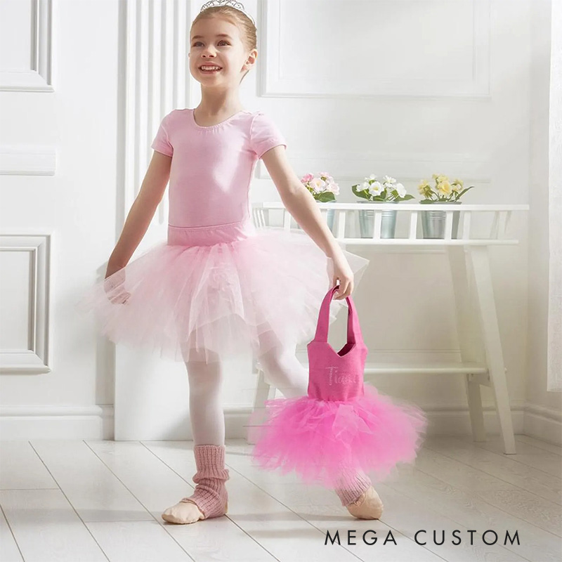 Personalized Mini Tutu Tote Bag with Name Perfect Birthday Gift for Ballet Lovers and Girls