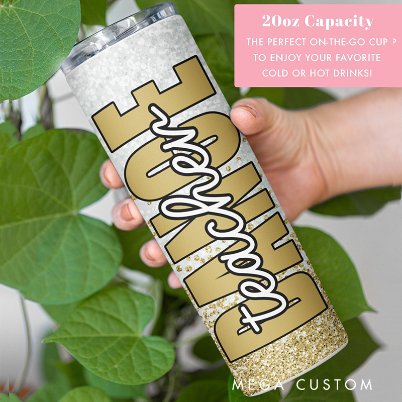 Personalized Glitter Style Tumbler Gifts for Dance Teacher Dance Lover Tumbler Gift for Teacher