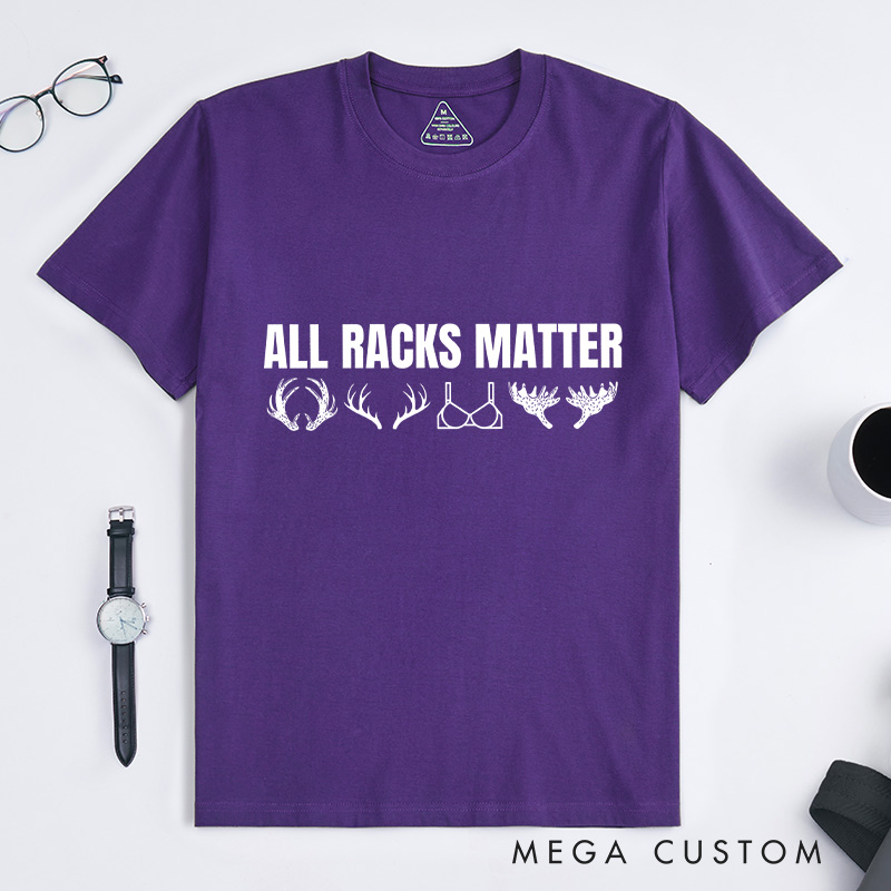 Personalized All Racks Matter Shirt Deer Hunting Shirts Hunting Gift for Him Fathers husband