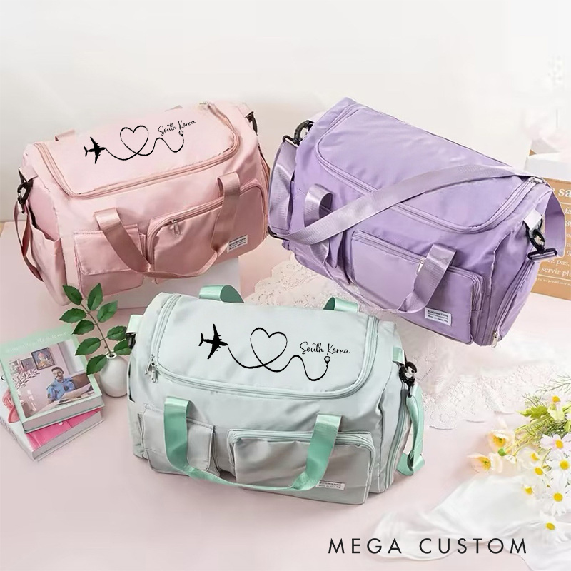 Personalized Destination Travel Bag Gift for Travel Enthusiasts 