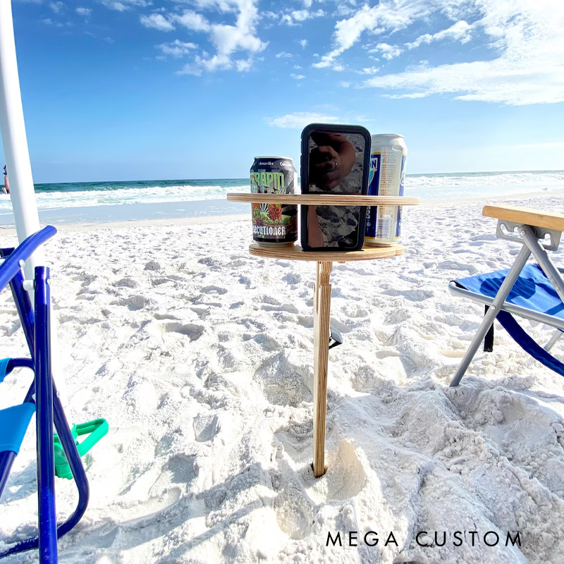 Personalized Wooden Camping Table Portable Beer Table Happy Campers Rv Accessories