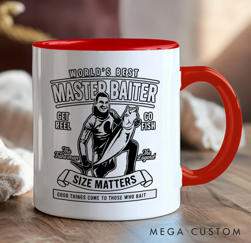 Personalized Fishing Mug Custom Photo Mug Funny Fishing Photo Mug Funny Gift for Anglers Unique Coffee Cup for Fishing Lovers