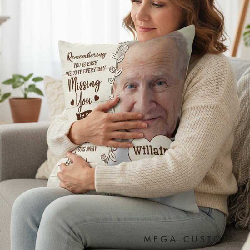 Personalized Photo Pillow I Am Always With You PillowBereavement Gift Sympathy Gift for Family