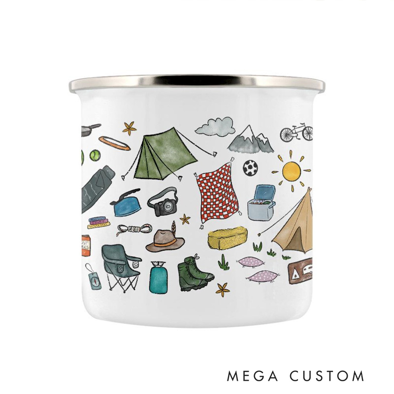 Personalized a Little Mug for Camping Custom Camp Mugs Adventure Mountain Mugs Gift for Kid Outdoor Enthusiasts