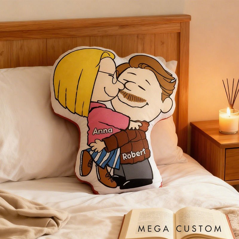 Personalized Snuggle Season Shaped Pillow for Lovers Couples Pillow Christmas Gift for Anime Cartoon Lovers