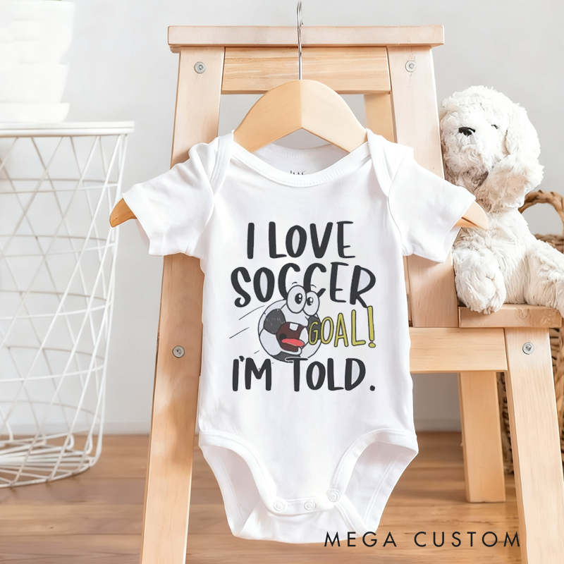 Personalized I Love Basketball I'm Told Baby Bodysuit Baby Romper Sports Baby Gift
