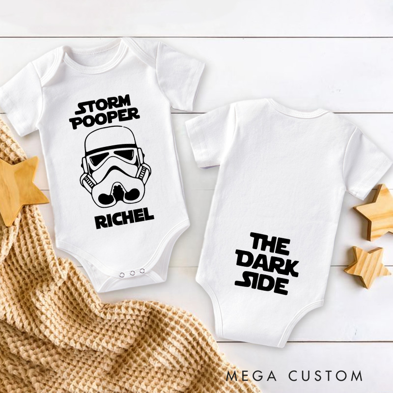Personalized Storm Pooper Baby Onesie Gift For Baby Birthday Gift for Baby