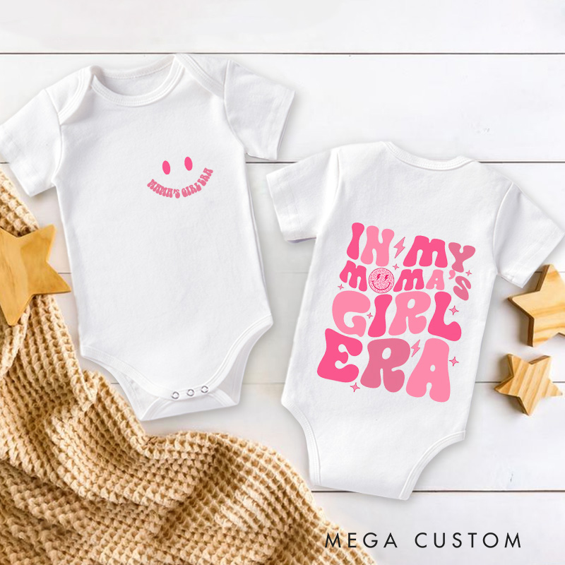 Personalized My Mama's Girl Era Baby Onesie Mommy & Me Onesie Gift For Baby Girl Mother Day Gift