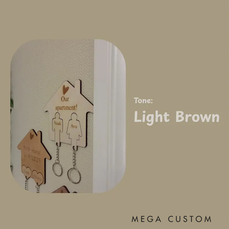 Personalized Name Rack Wall Mount Entryway Custom Couple Key Hanger Customize Honogram Hanger Wooden Our Home Plaque Sign House Gift