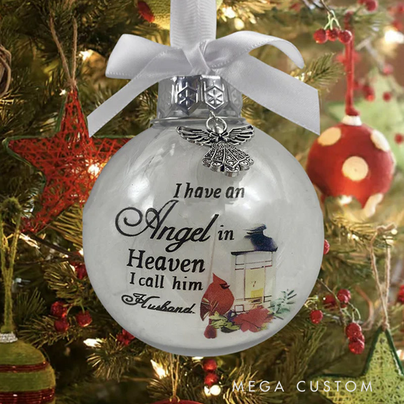 Personalized Angel In Heaven Memorial Ornament Cardinal Ornament Christmas Ornament In Loving Memory Gift