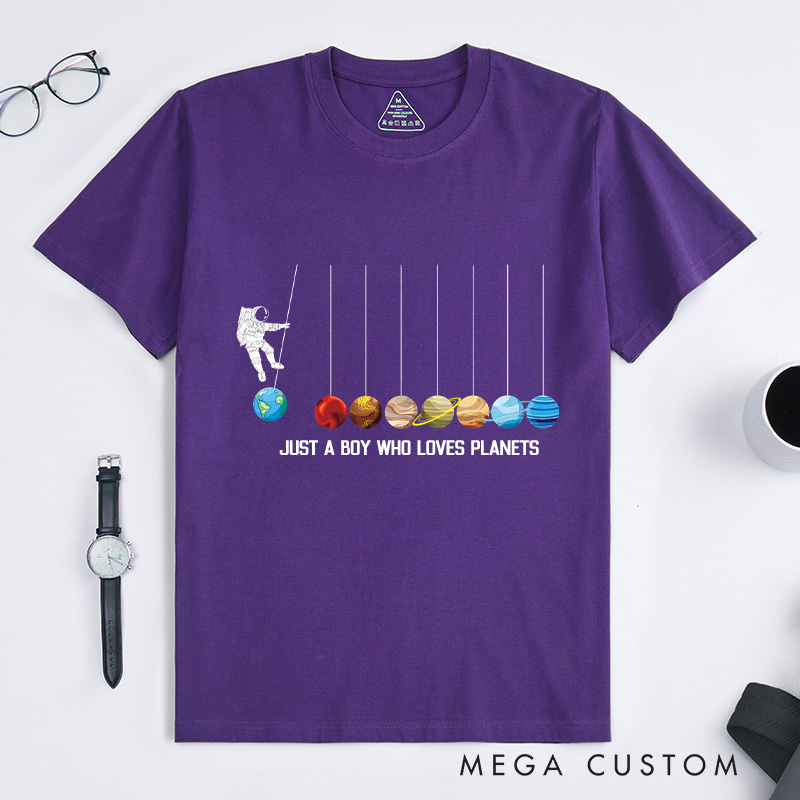 Personalized Astronaut Spaceman Planets Funny Space Dwarf Solar System Astronomy T-Shirt Space Geeks Gifts