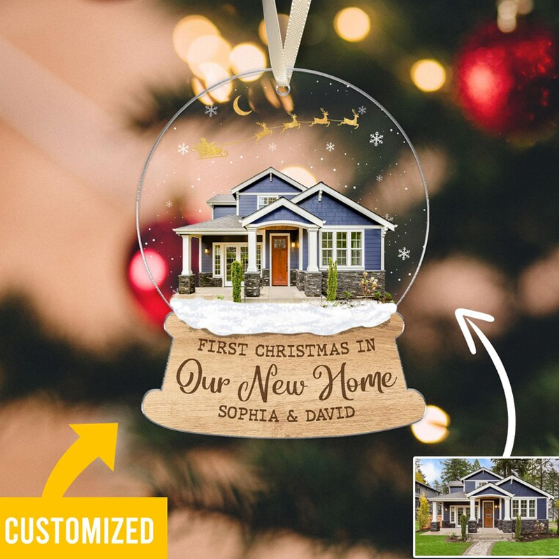 Personalized New Home Photo Ornament Custom New Home Gift Our New Home Ornament Housewarming Ornament Gift 2025