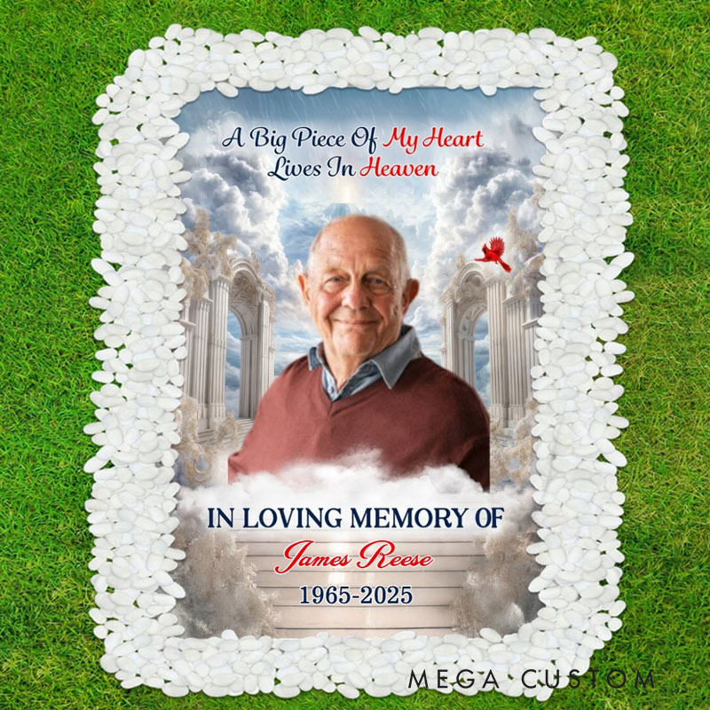 Personalized Heaven Gate Sky Grave Blanket Waterproof Blanket Remembrance Gift 