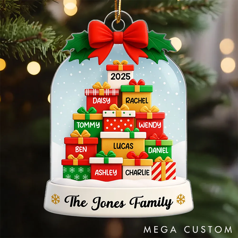 Personalized Acrylic Ornament Christmas Gift for Family