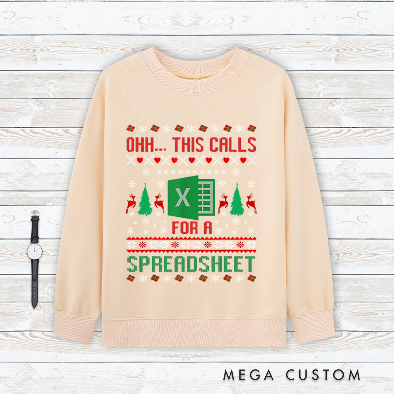 Personalized Funny Office Sweatshirt Geek Nerd Lover Sweatshirt Christmas Party Gift