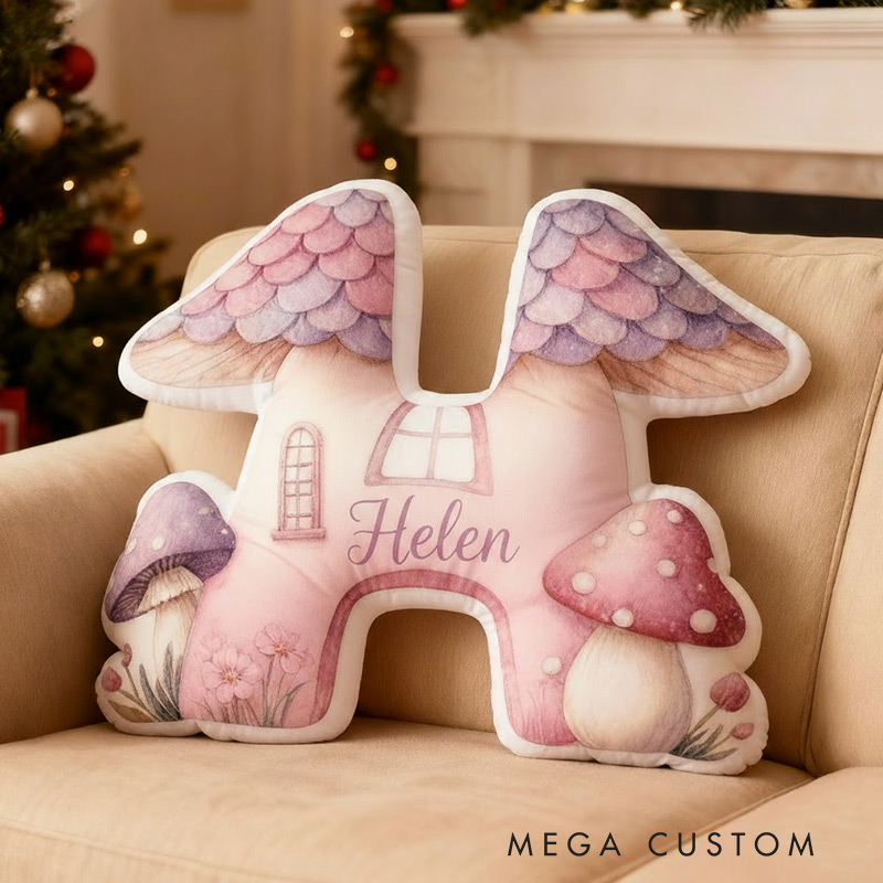 Personalized Initial Pillow Custom Name House Pillow Gift for Kids Family Housewarming Gift