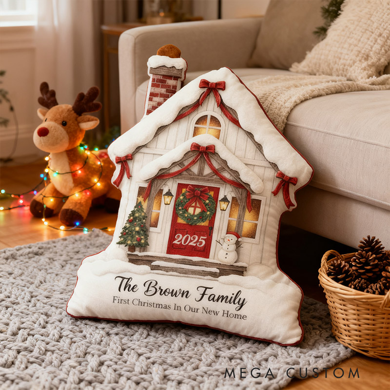 Personalized New Home Pillow Graphic 3D Print Custom Family Name New Home Gift Housewarming Gift