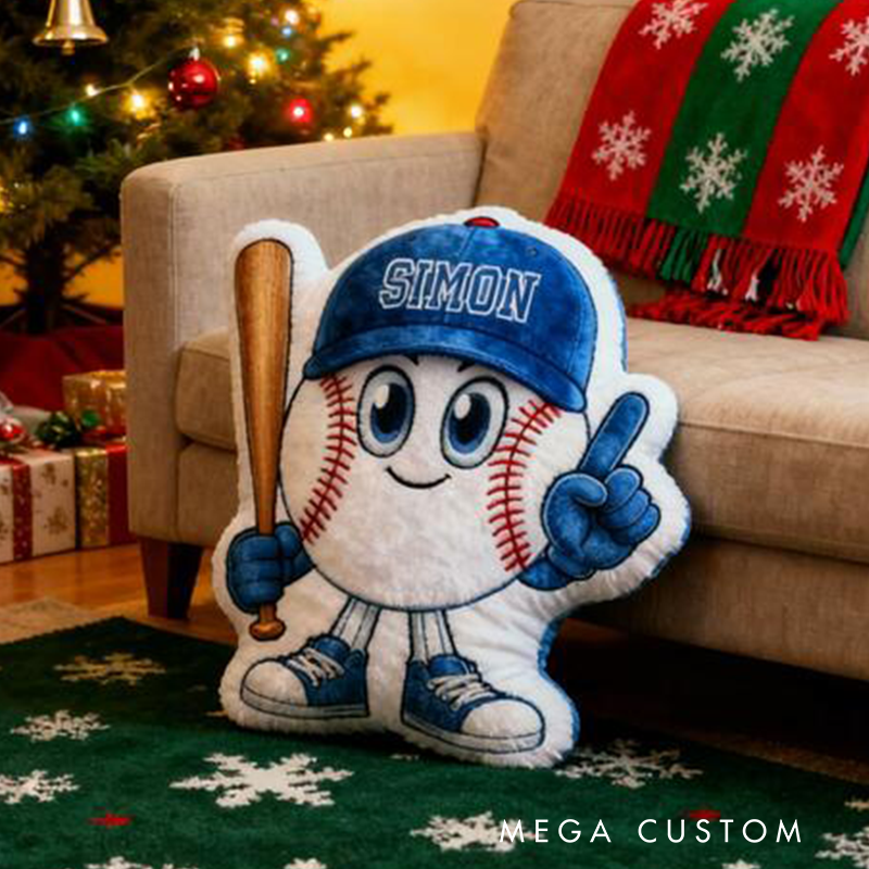 Personalized Baseball Pillow with Custom Name A Must-Have Gift for Sports Fans and Kids