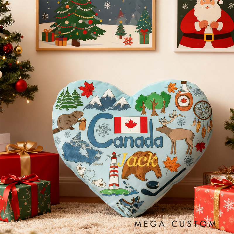 Personalized Canadian Heartland Pillow Graphic 3D Print Pillow for Travel Lovers