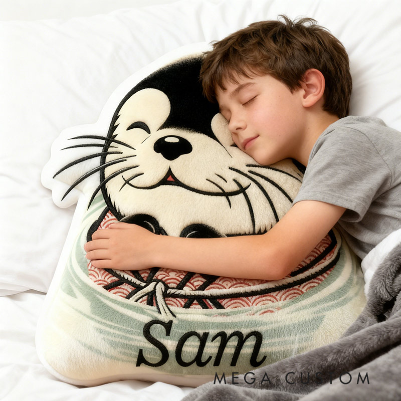 Personalized Wanderlust Otter Pillow Graphic 3D Print Pillow for Travel Lovers